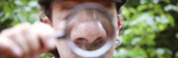 Nose through a magnifying glass